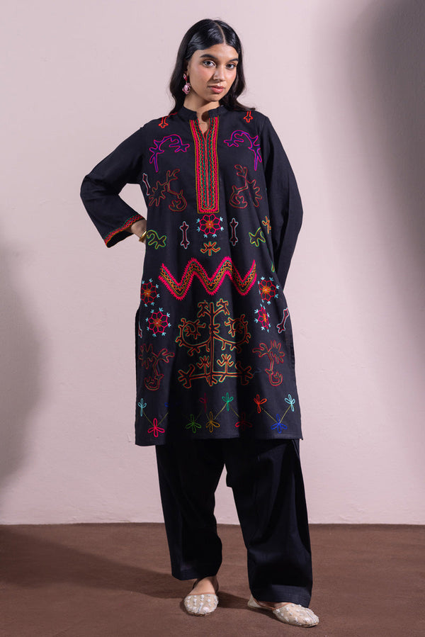 Hand-Embroidered N K R Style Set