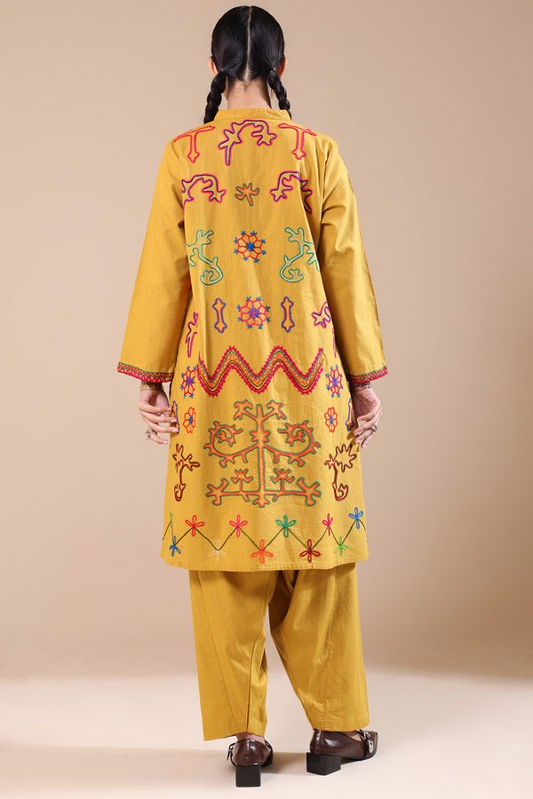Hand-Embroidered N K R Style Set