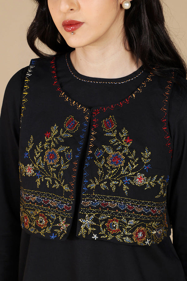 Hand-Embroidered 3-Piece Koti Set