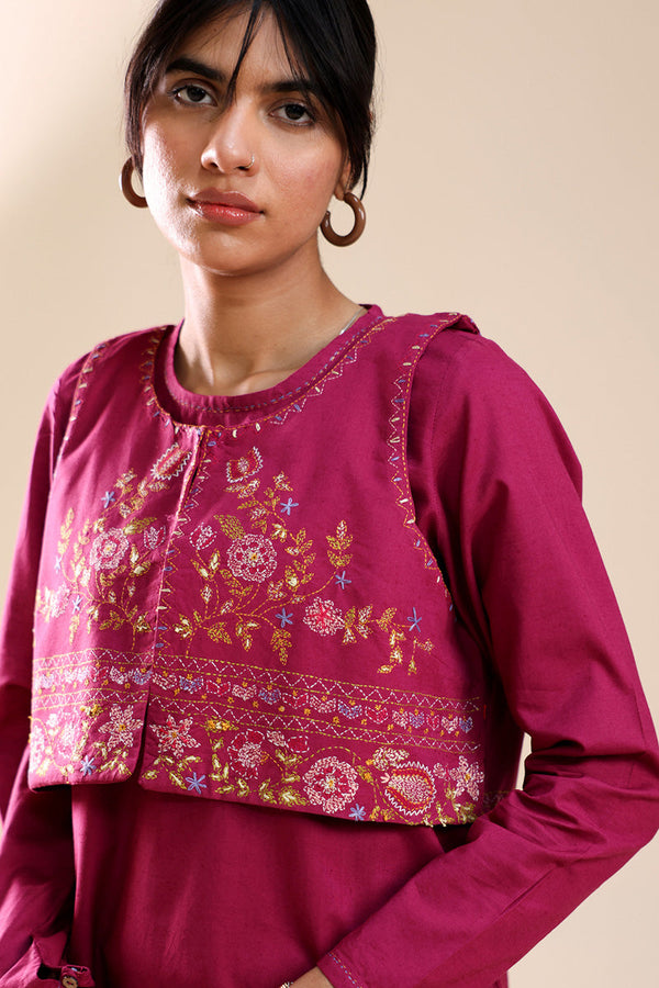 Hand-Embroidered 3-Piece Koti Set