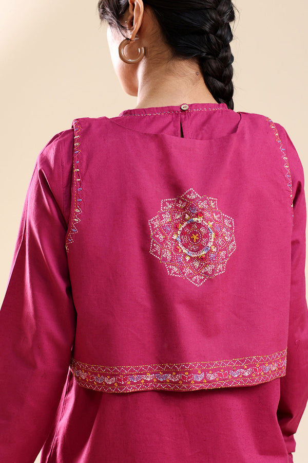 Hand-Embroidered 3-Piece Koti Set