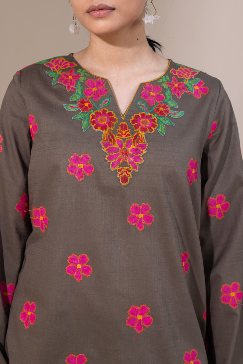 Pyari Paras Embroidered Set