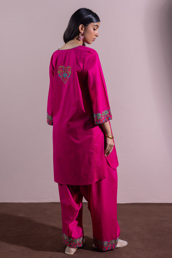 Heart Embroidered Set