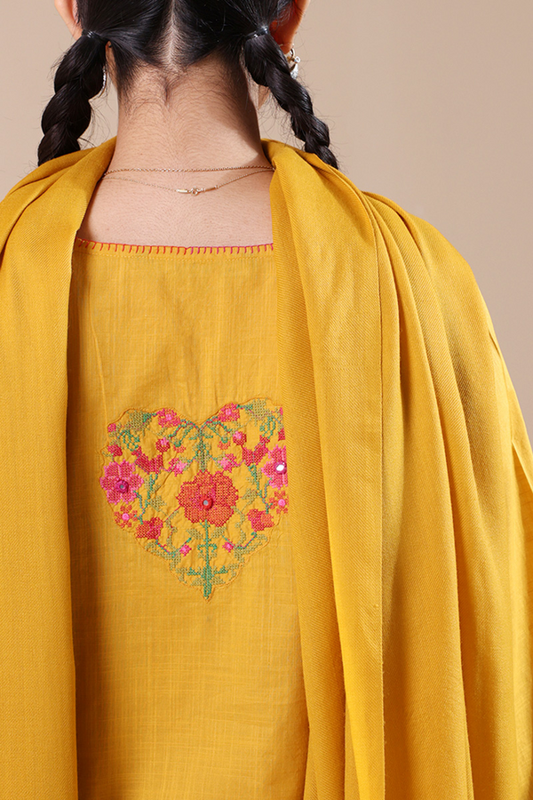 Heart Embroidered Set