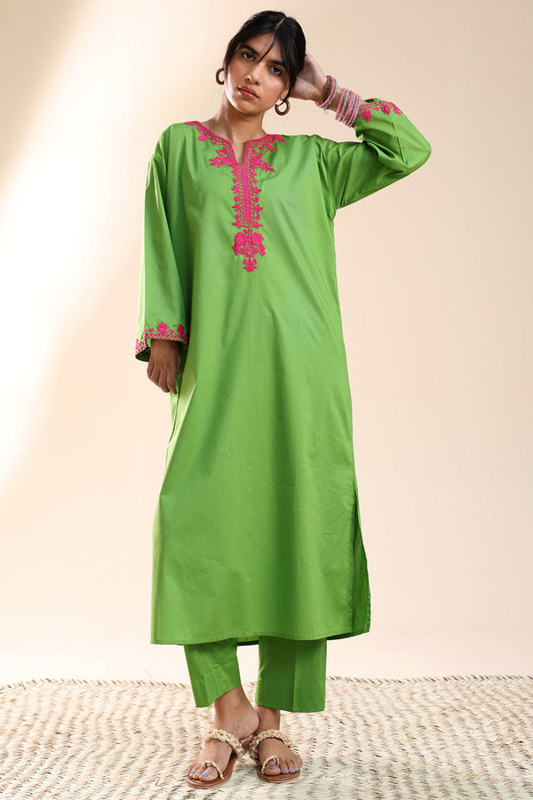 Chitrali Chogha Embroidered Set