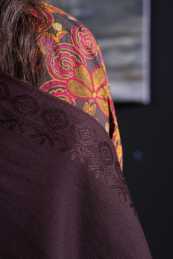 Whisper Yarn-Dye Shawl