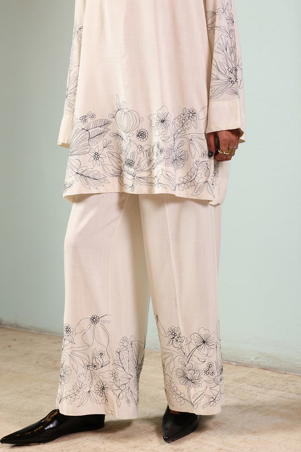 Monochrome Embroidered Edit Set