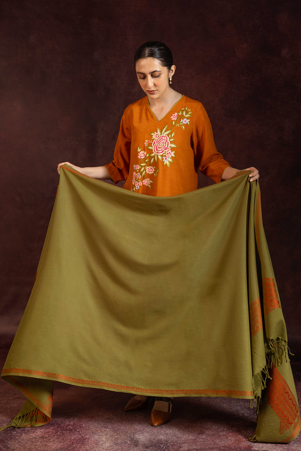 Whisper Yarn-Dye Shawl