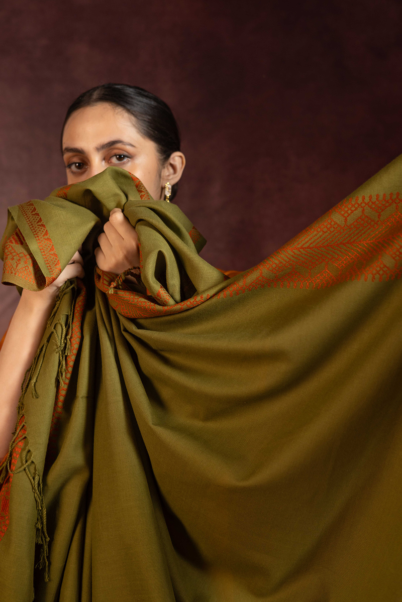 Whisper Yarn-Dye Shawl