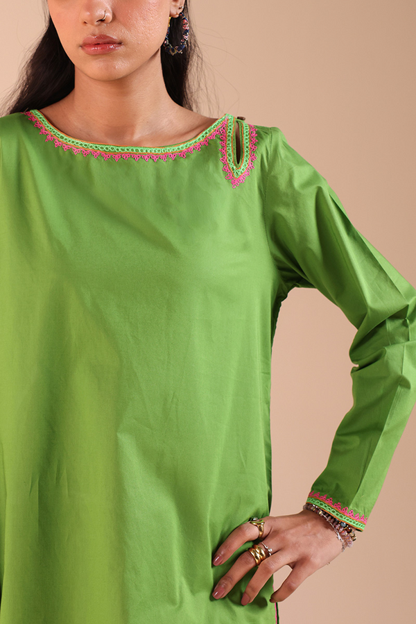 Chitrali Chogha Embroidered Set