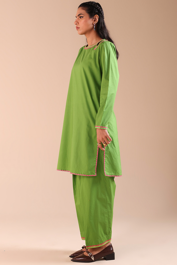 Chitrali Chogha Embroidered Set