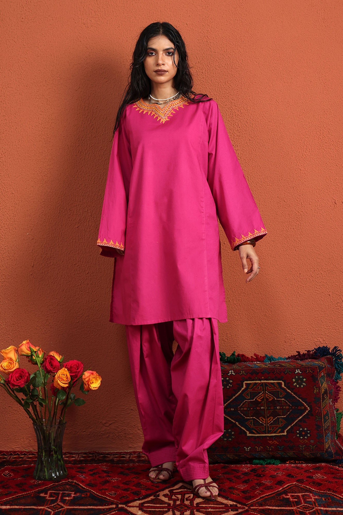 Embroidered Whisper Co-Ord Set