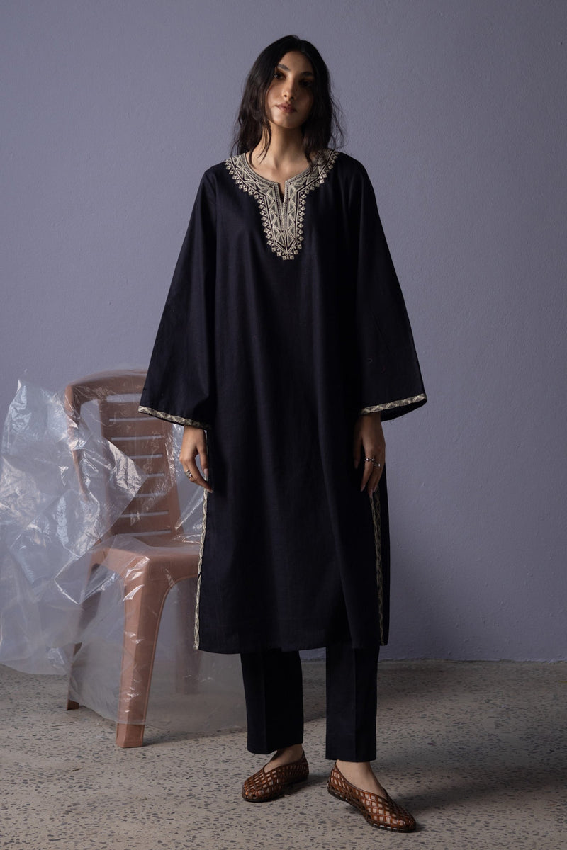 Midnight Embroidered Duo-Set