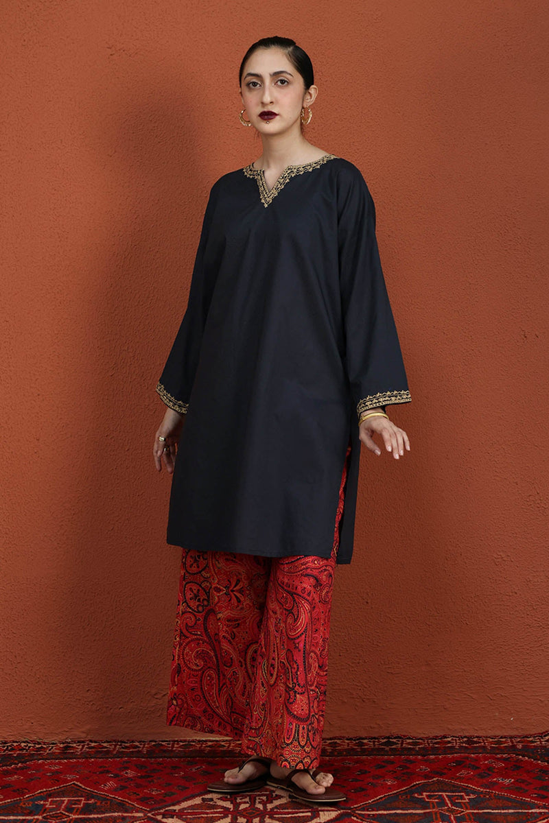 Midnight Embroidered Set