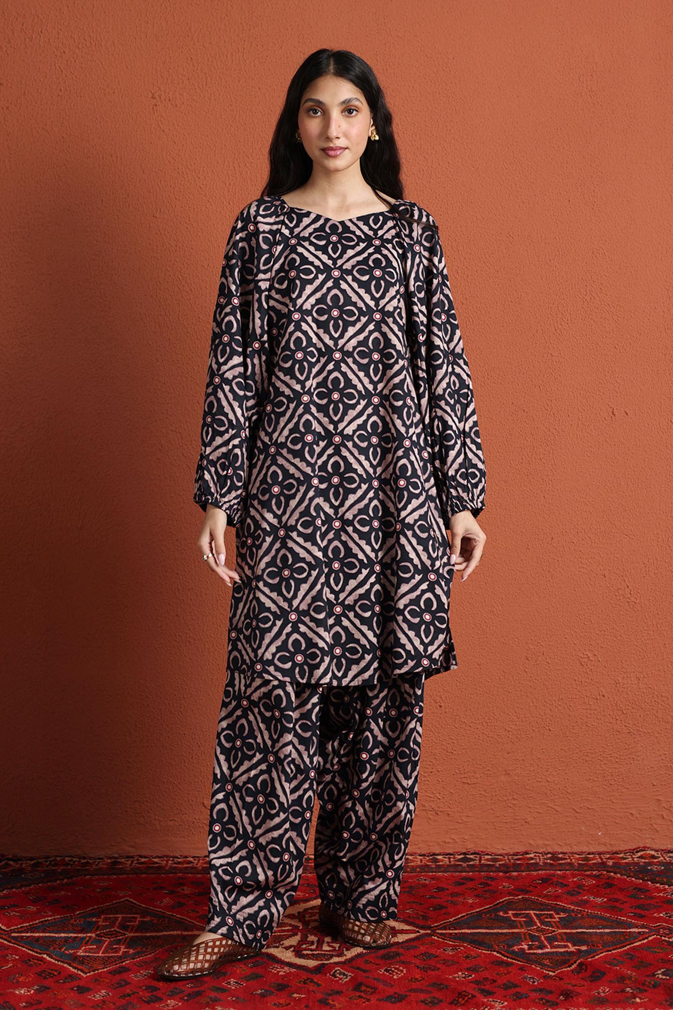 Burnt Bloom Printed Set