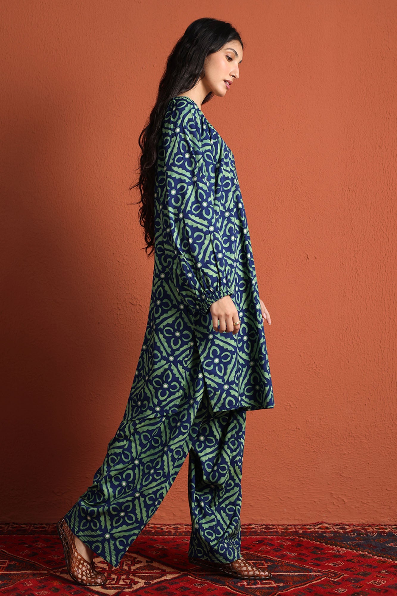 Burnt Bloom Printed Set
