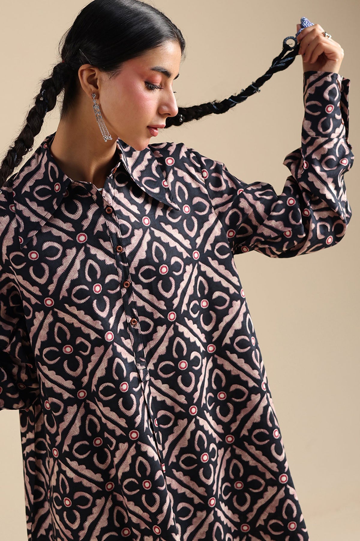 Pattern Foam Dress