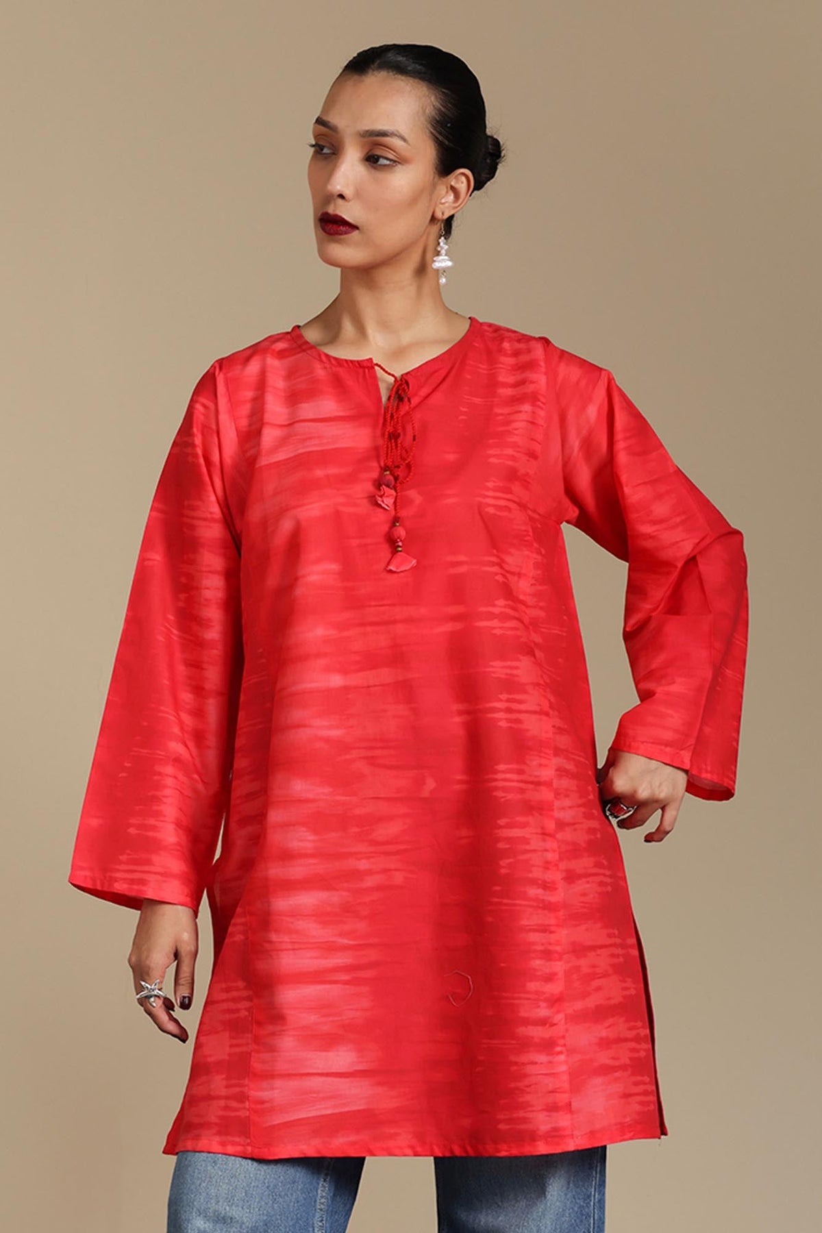 Abstract Foam Kurta