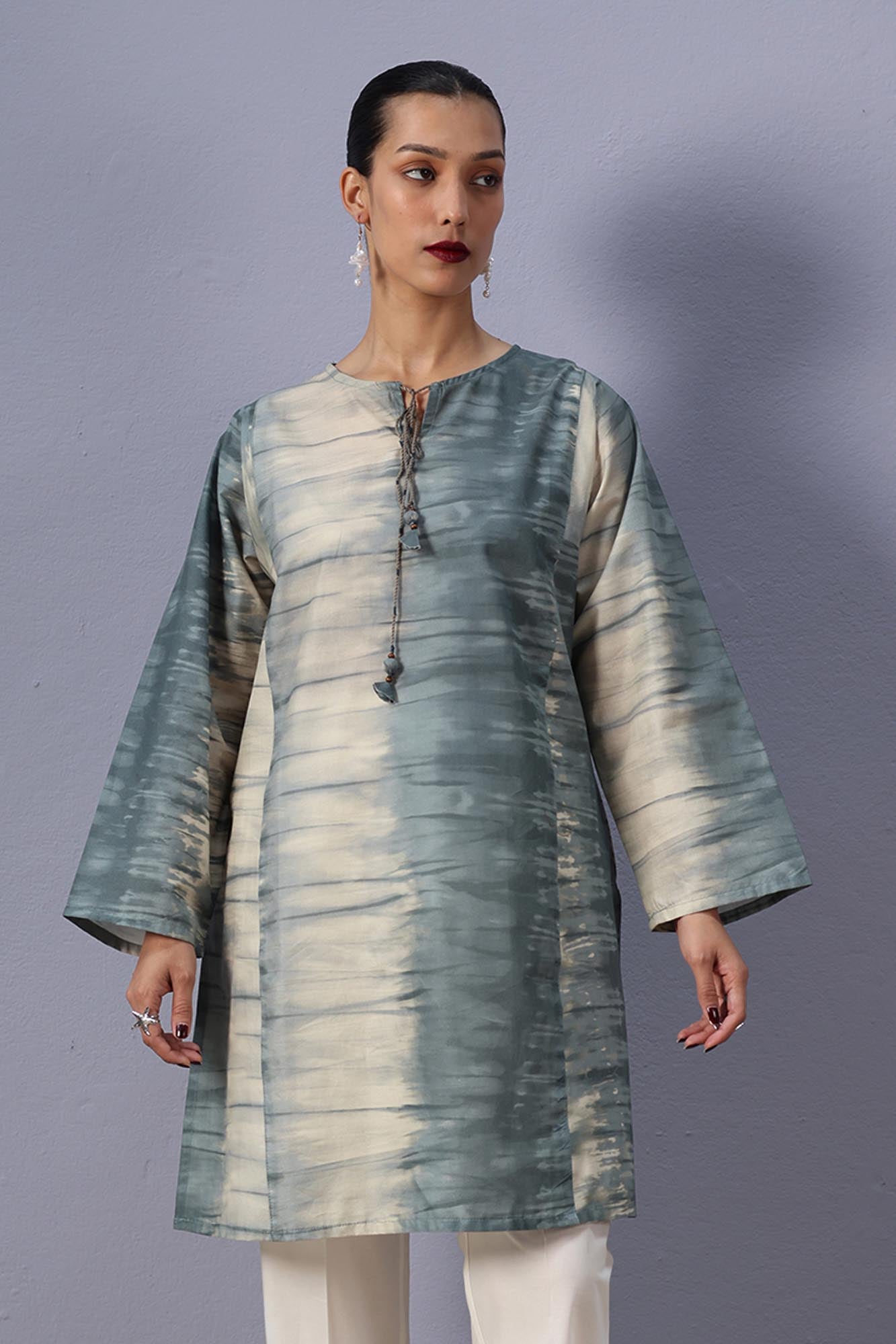 Abstract Foam Kurta