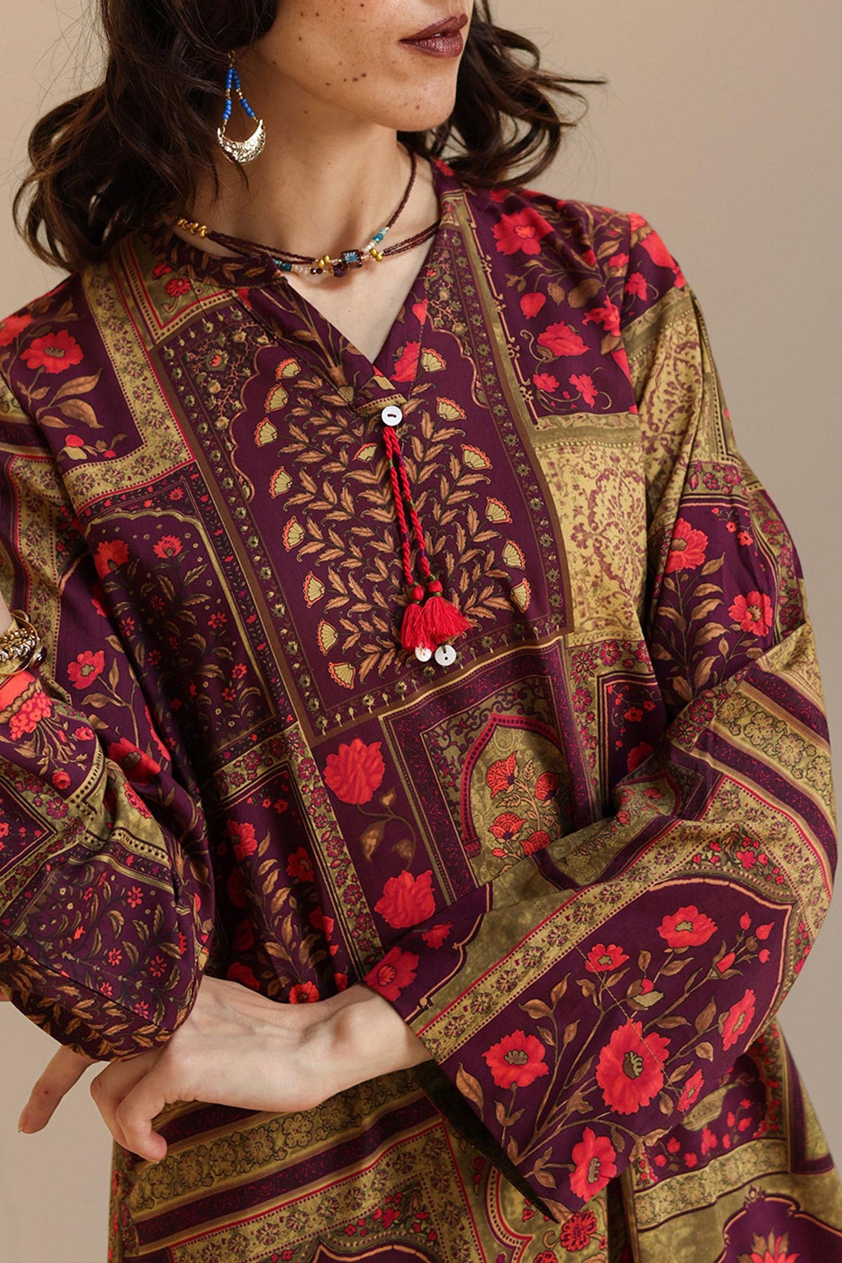 Coordinated Bagh Printed Set