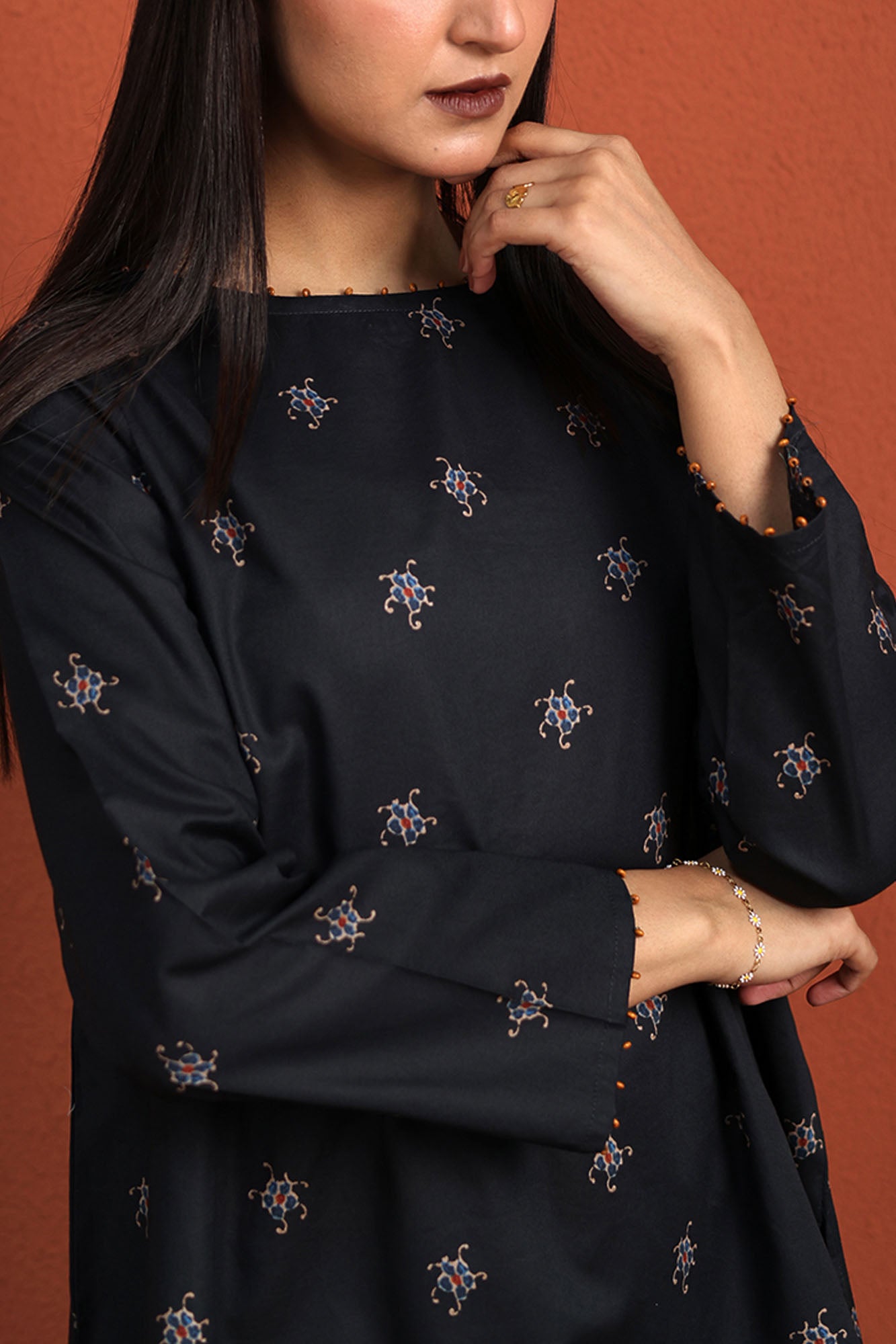 Floral Printed Farshi Set