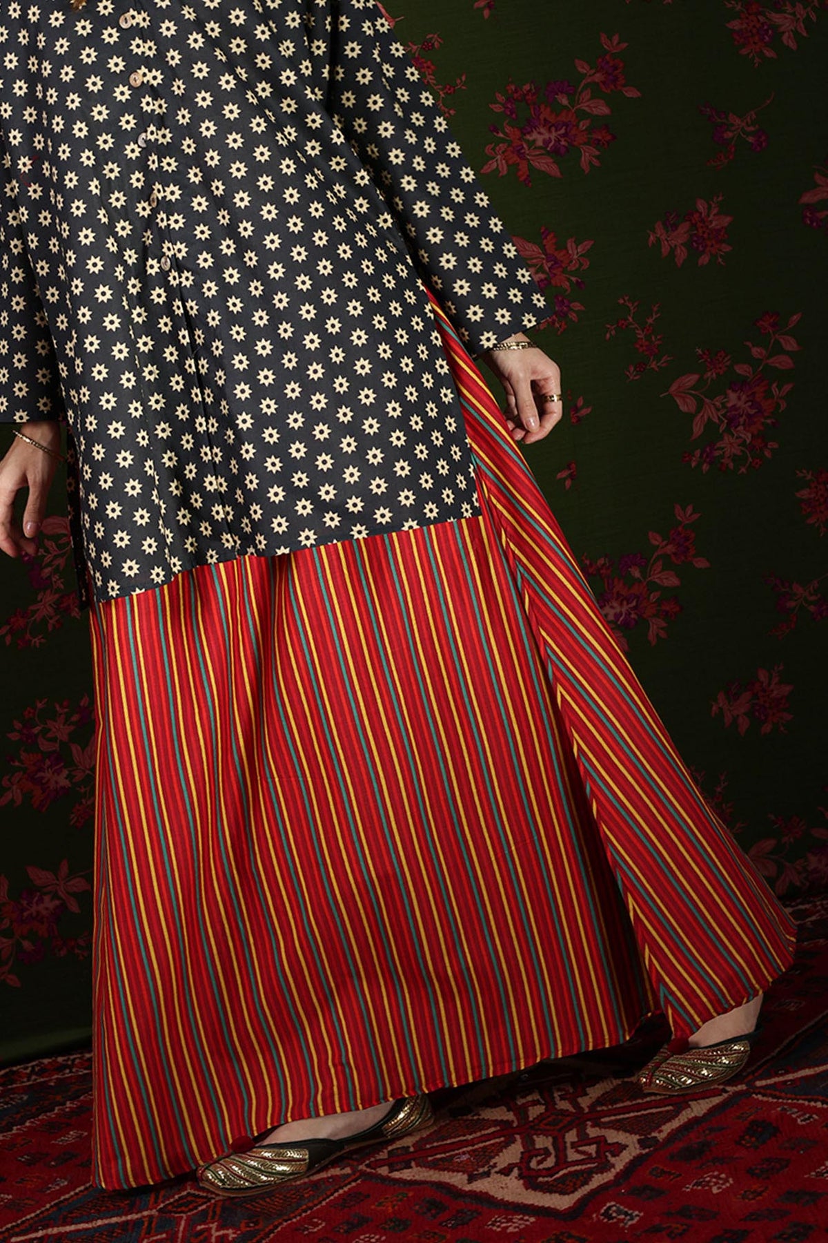 Printed Skirt Co-Ord Set