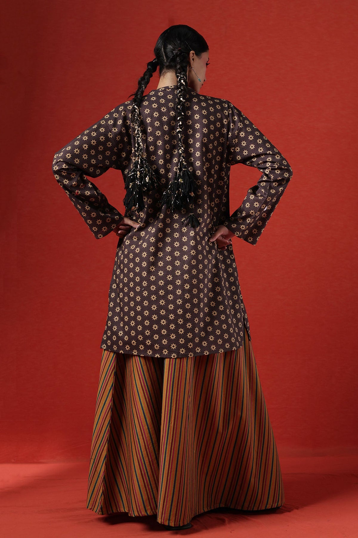 Printed Skirt Co-Ord Set