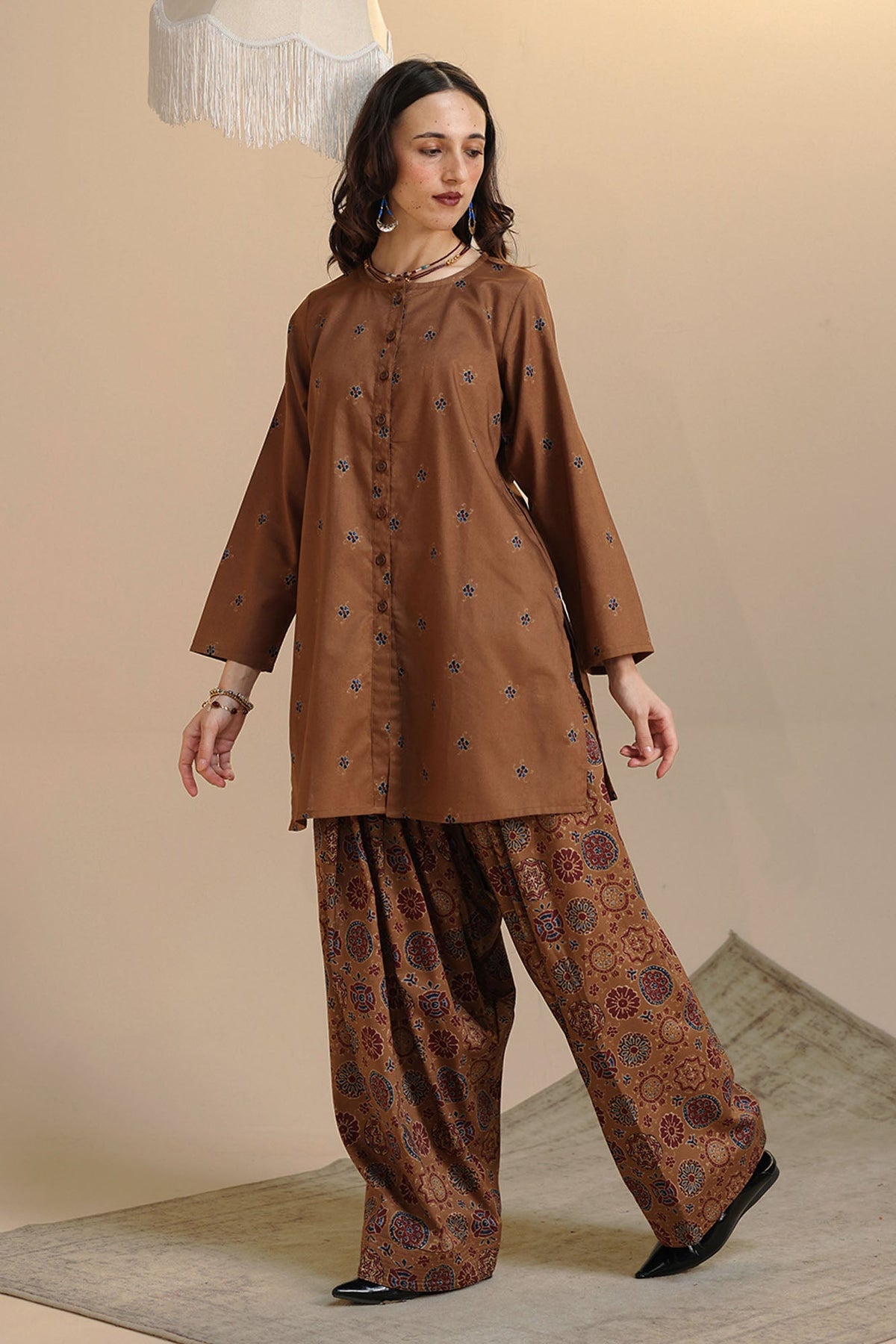 Printed Farshi Duo-Set