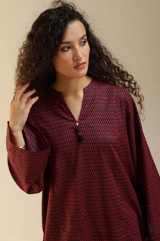 Printed Mosaic Farshi Set
