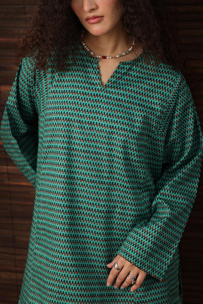 Printed Poise Farshi Set