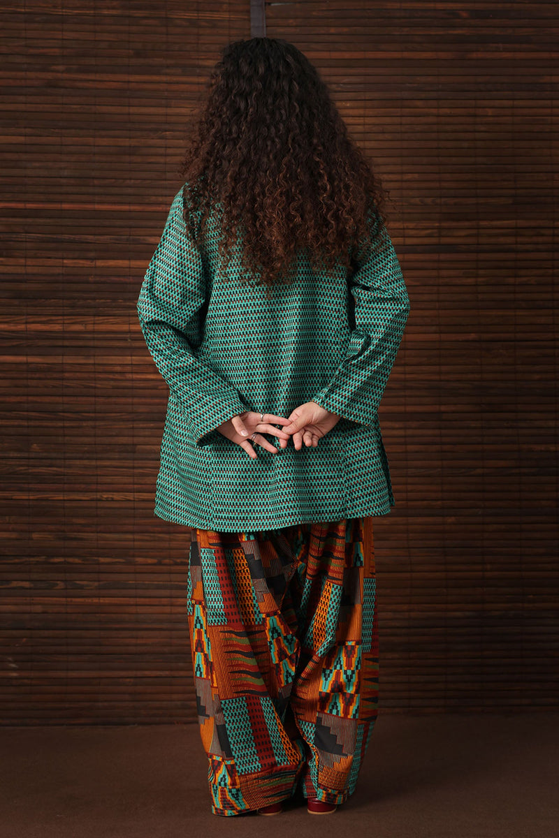 Printed Poise Farshi Set