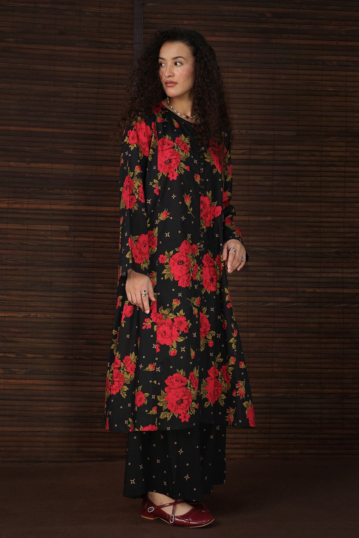 Rose Grid Printed Set