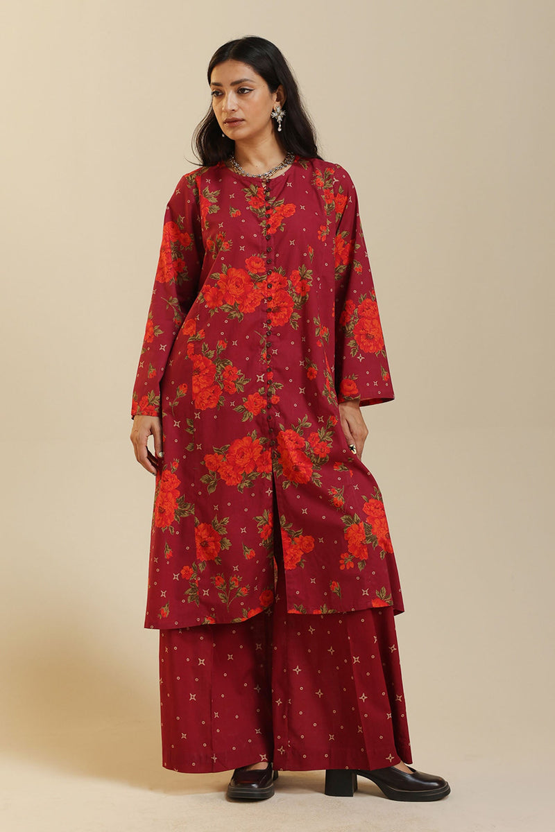 Rose Grid Printed Set