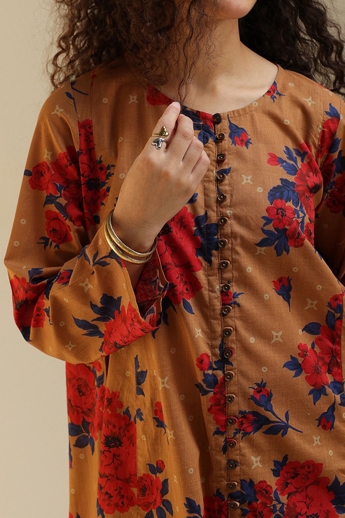 Rose Grid Printed Set