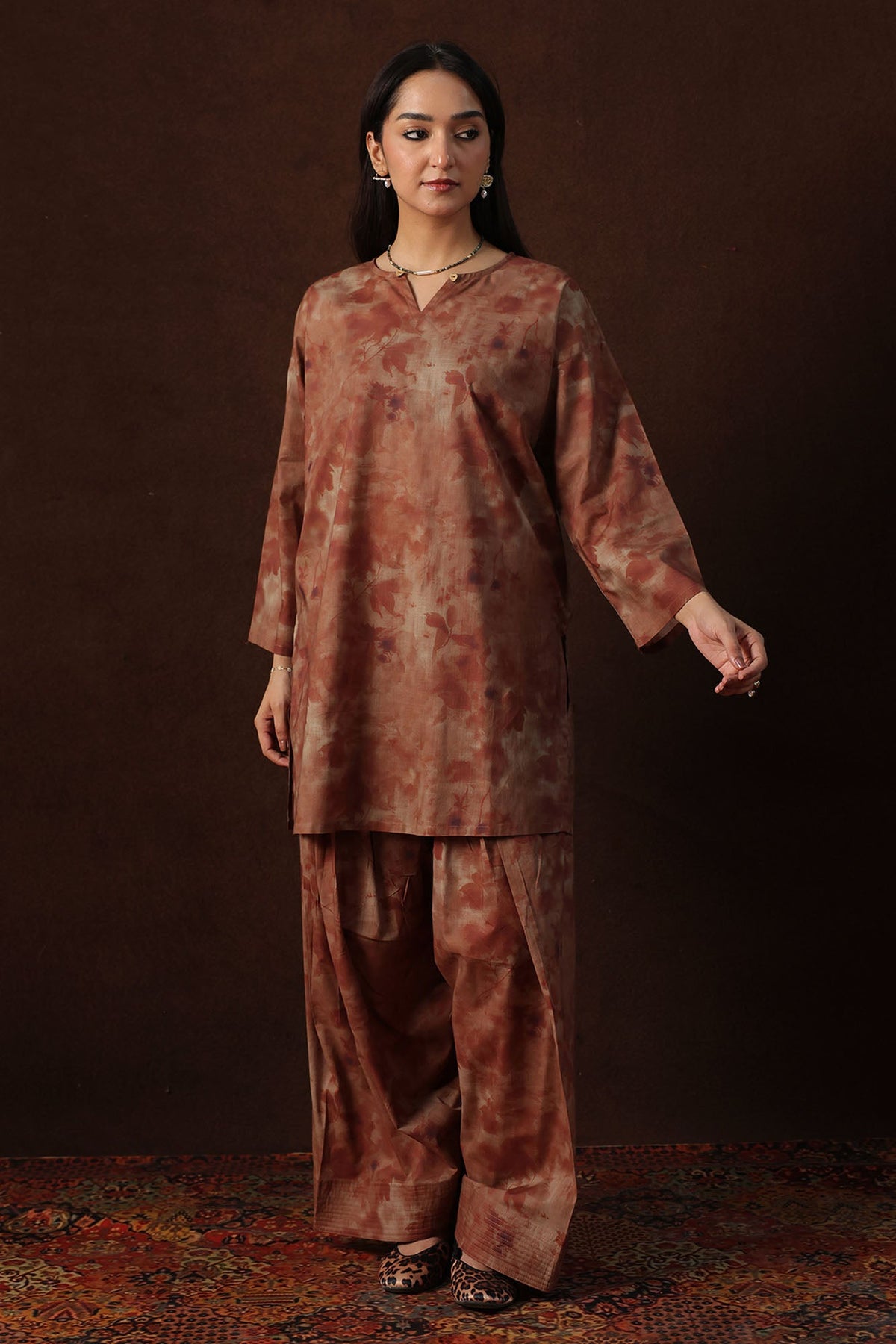 Dusk Printed Farshi Set