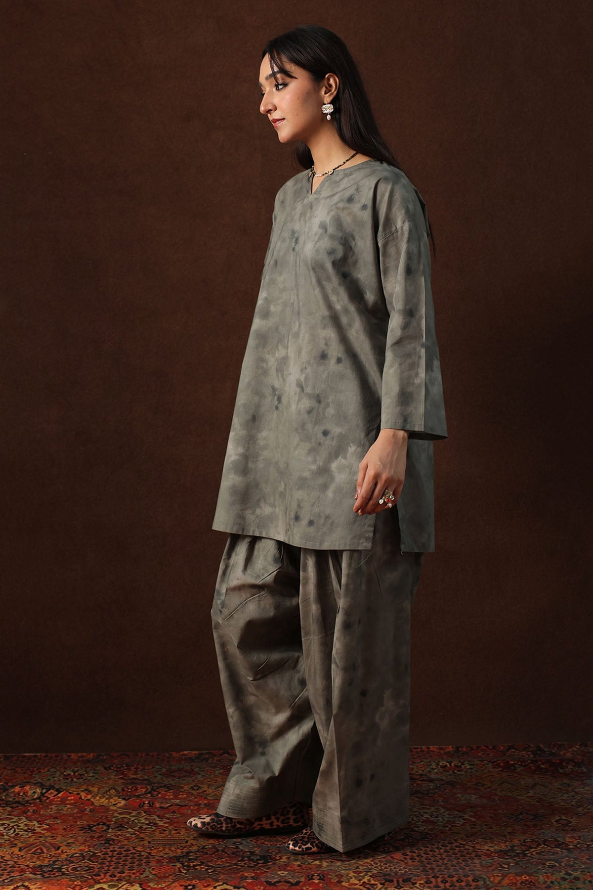 Dusk Printed Farshi Set