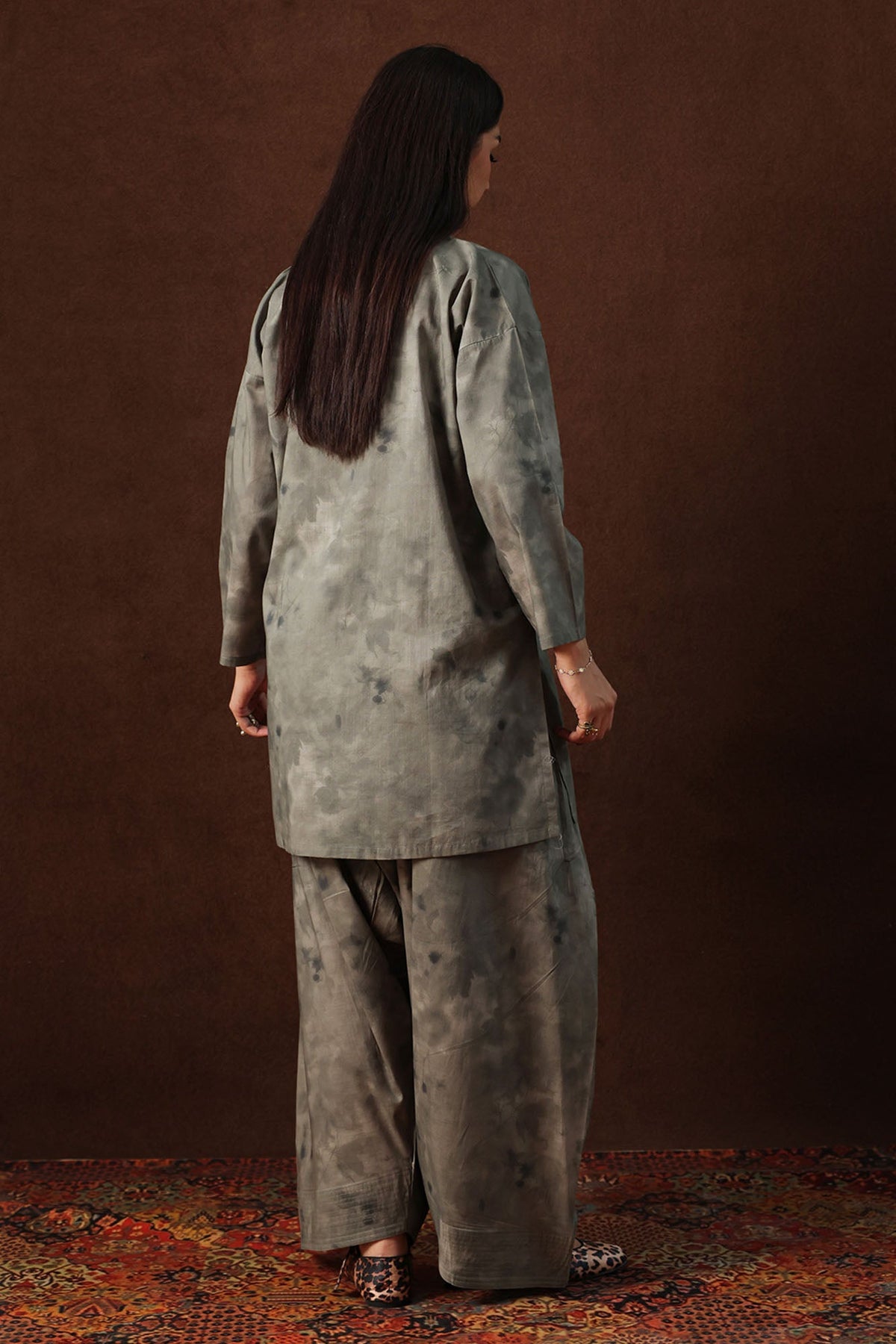 Dusk Printed Farshi Set