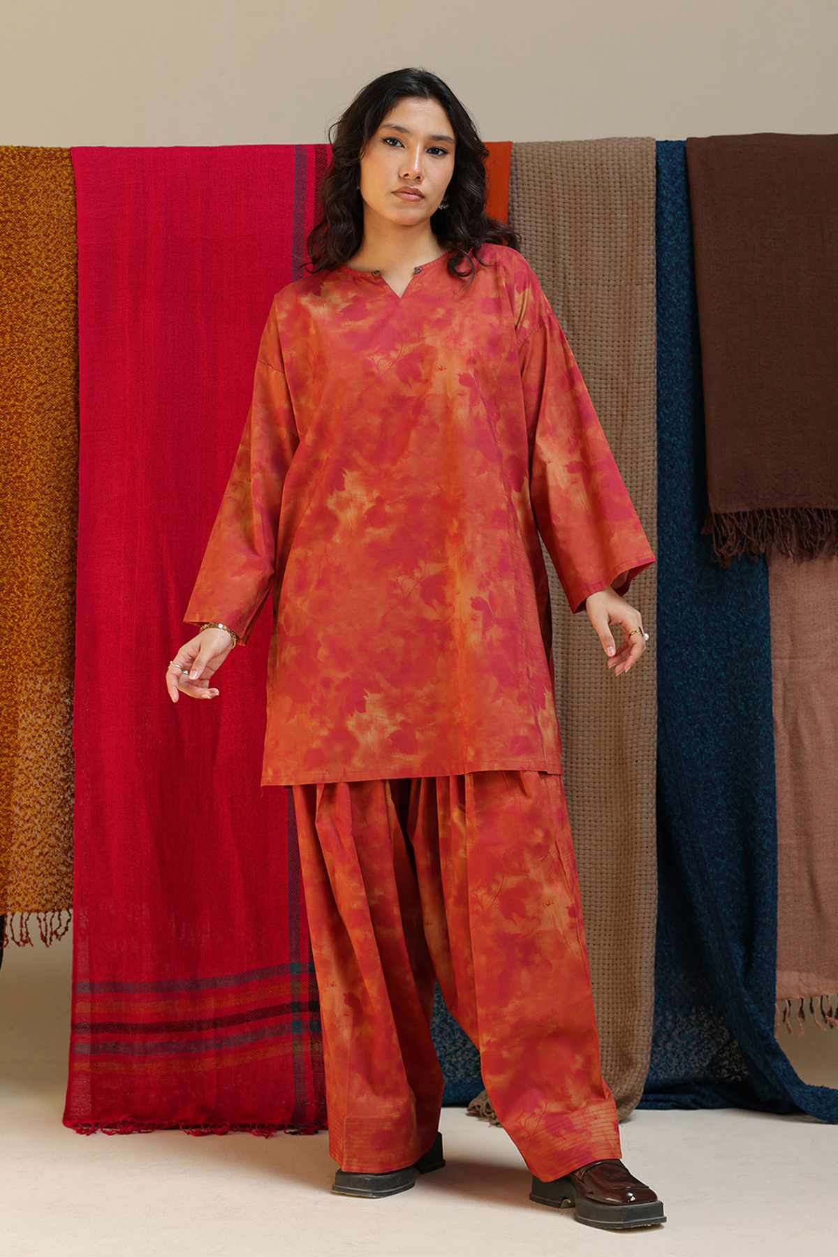 Dusk Printed Farshi Set