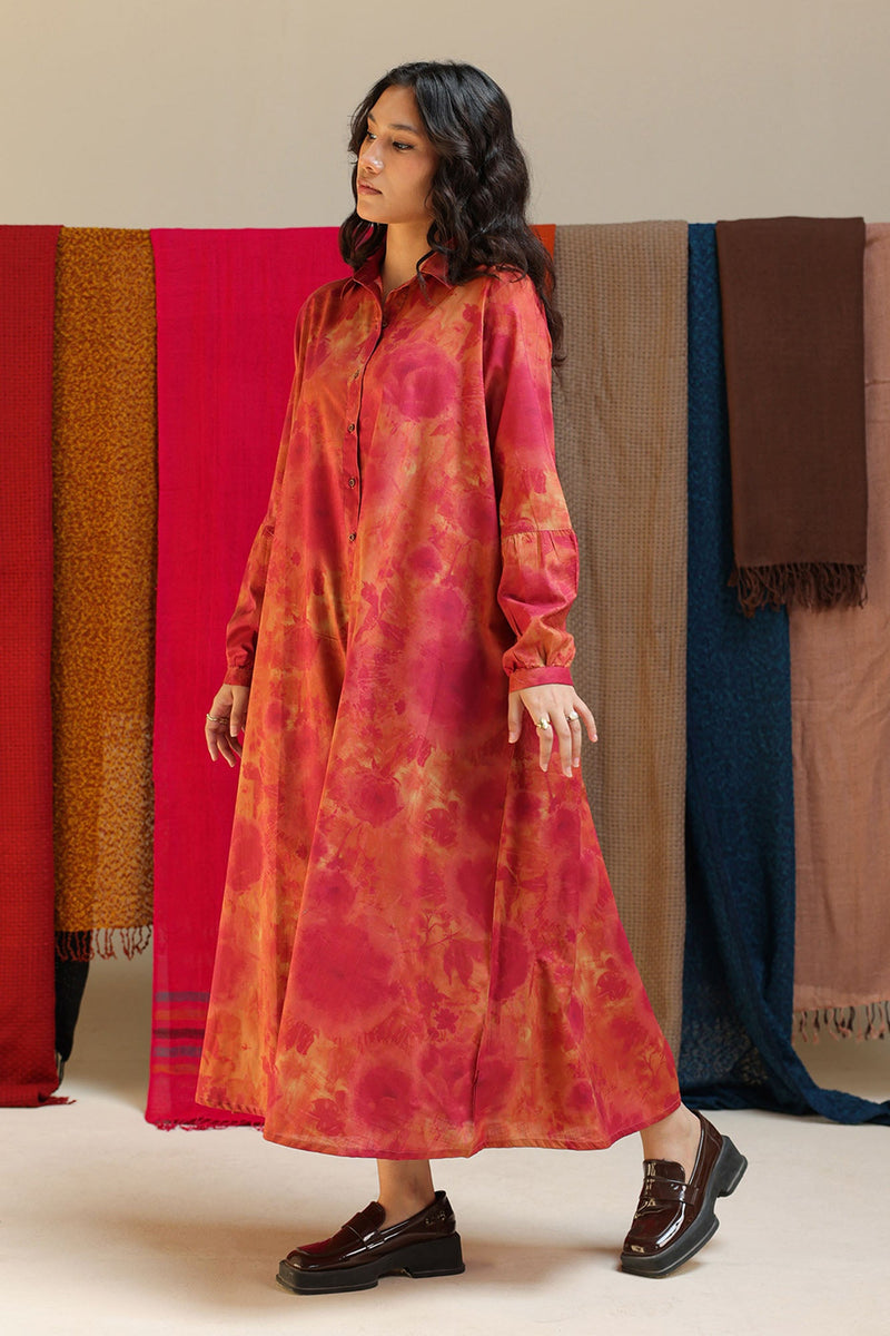 Soft Floral Long Shirt