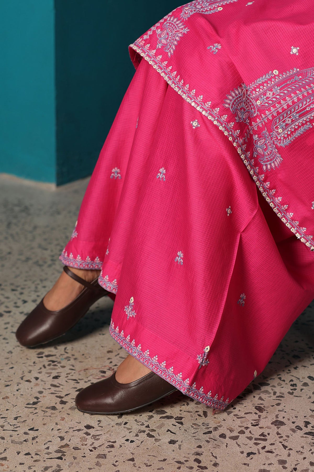 Embroidered Farshi Set