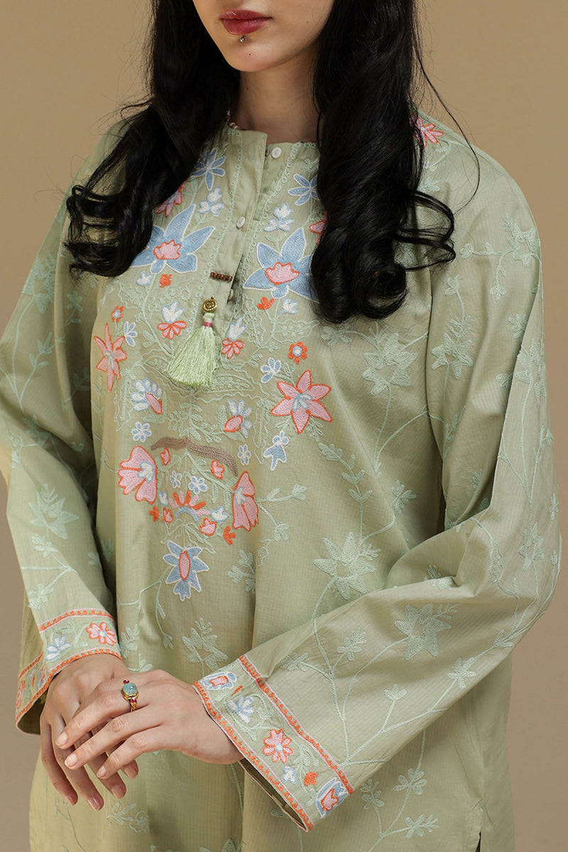 Pastel Garden Embroidered Set