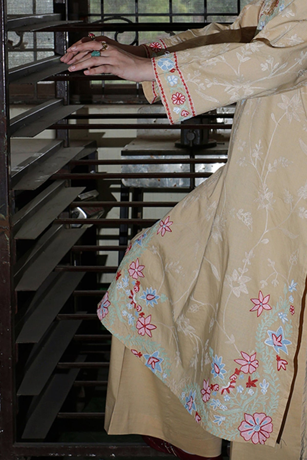 Pastel Garden Embroidered Set