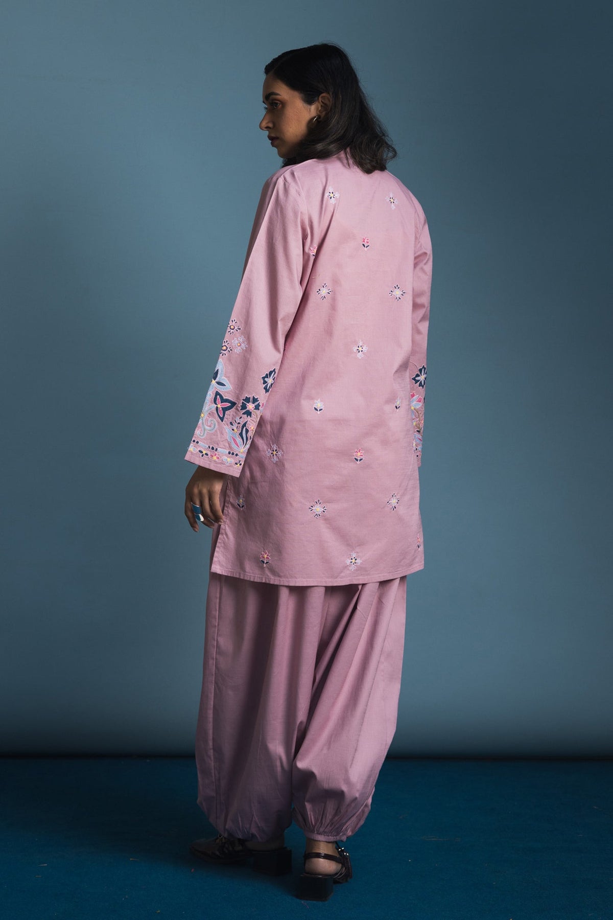 Embroidered Balloon Shalwar Set