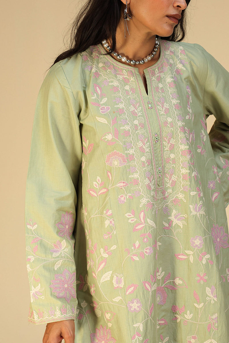 Embroidered Floral Couture Set