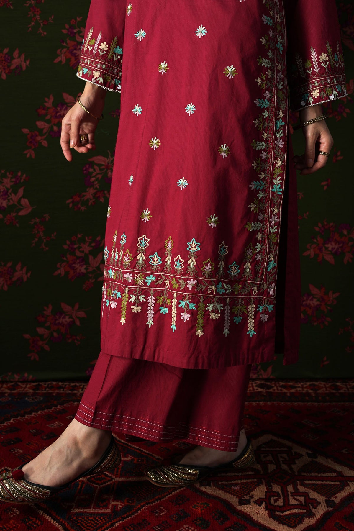 Gulkaar Embroidered Set