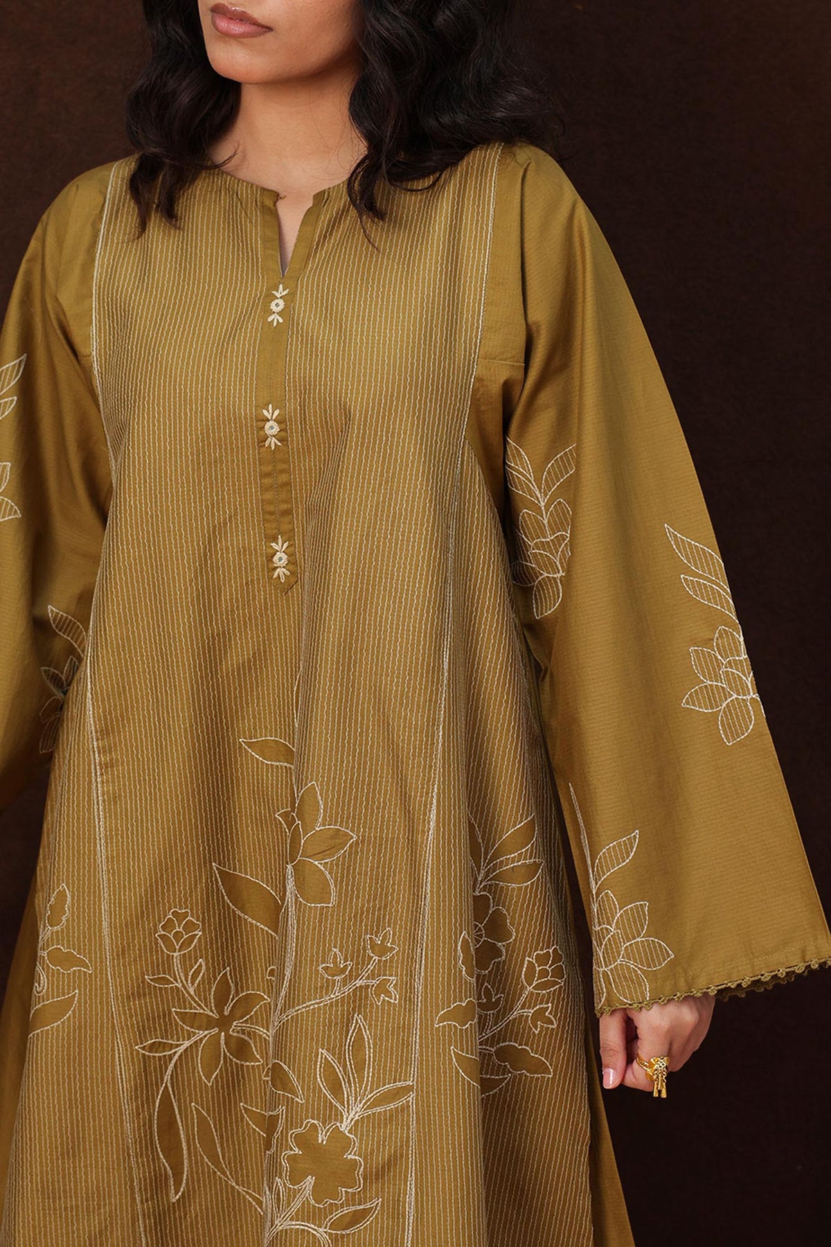 Marigold Embroidered Set