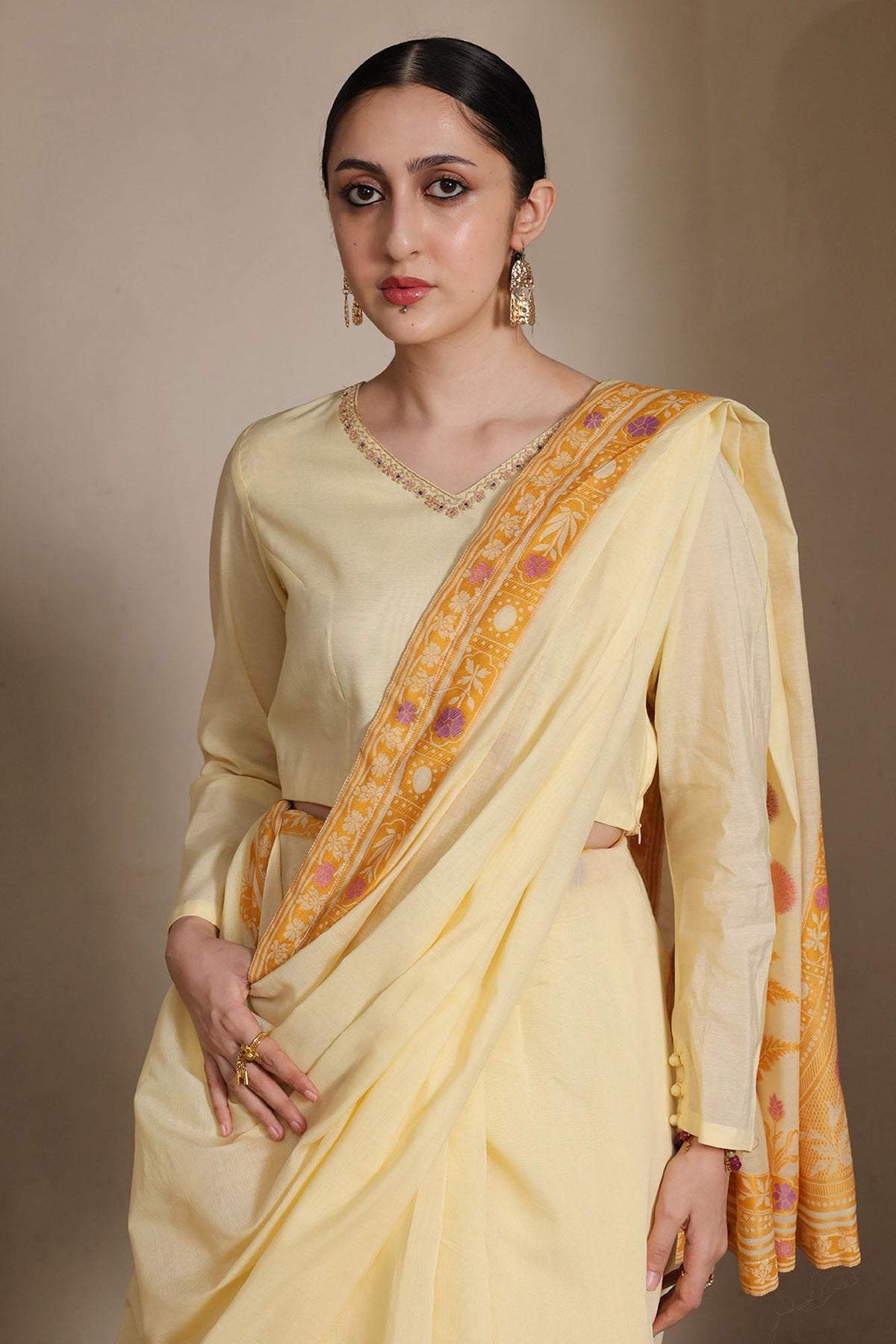 Floral Weave Saree