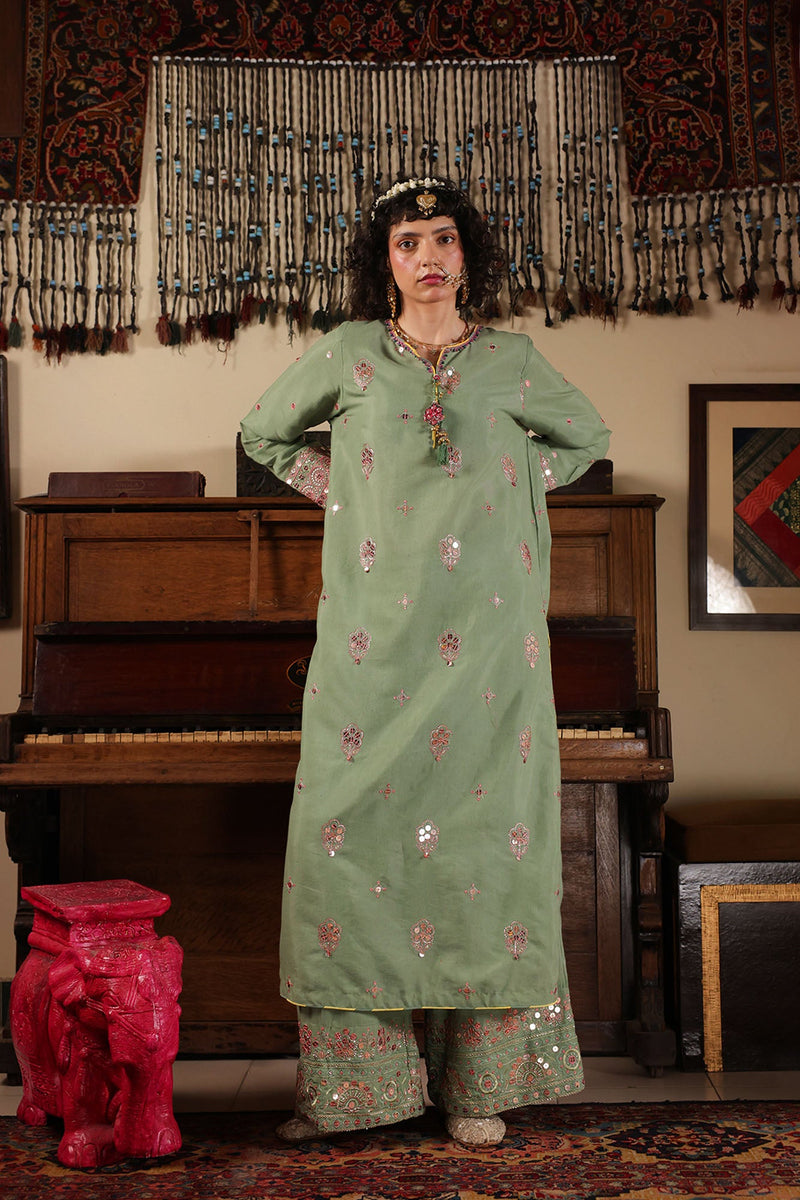Mint Opulence Sequin Set