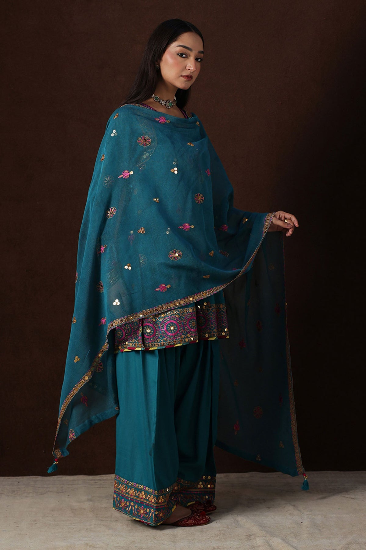 Zareen Embroidered 3-Piece Ensemble