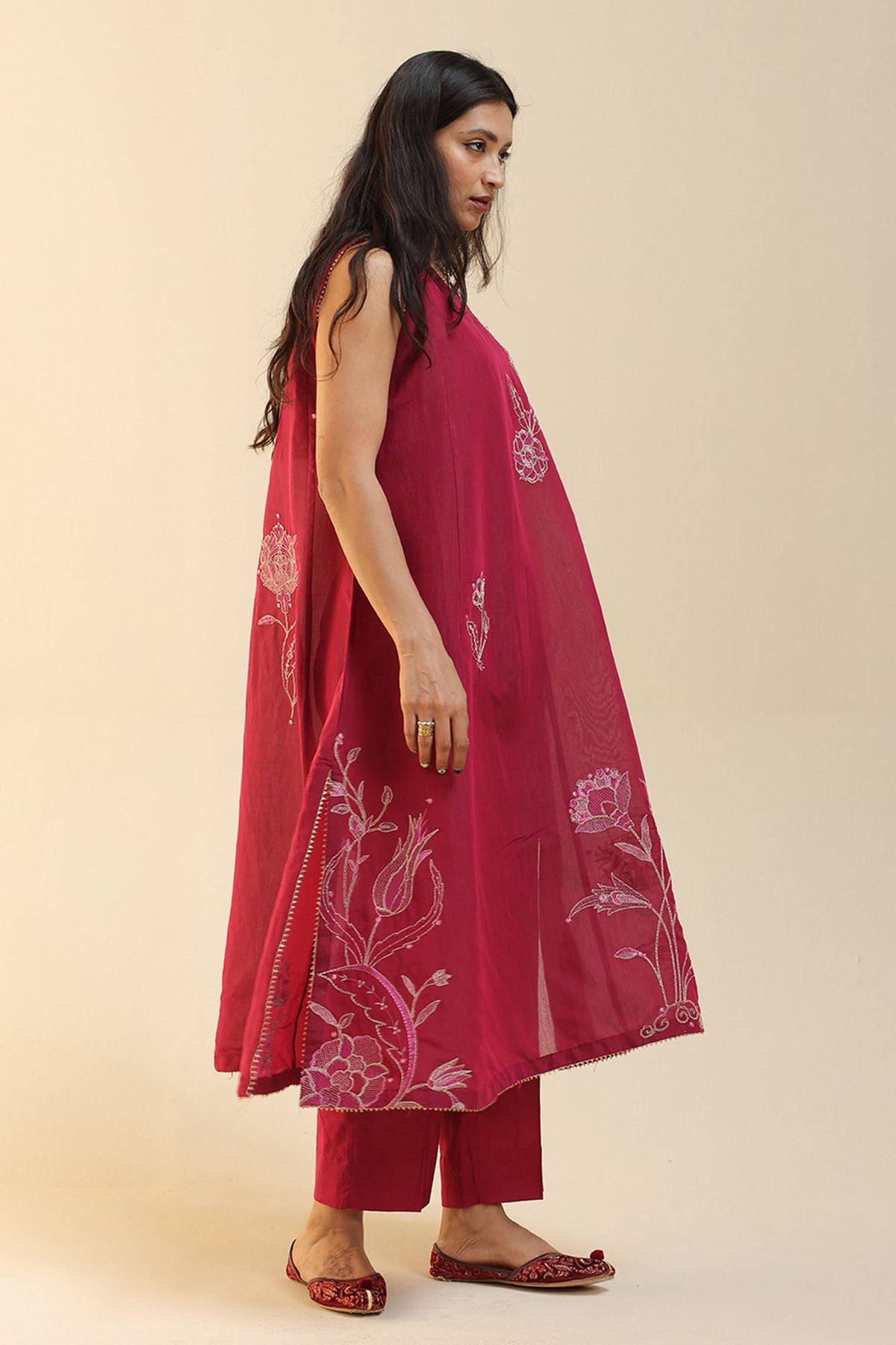 Rose Embroidered Suit